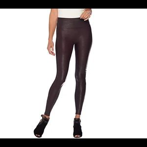 SPANX faux leather leggings like new!!!